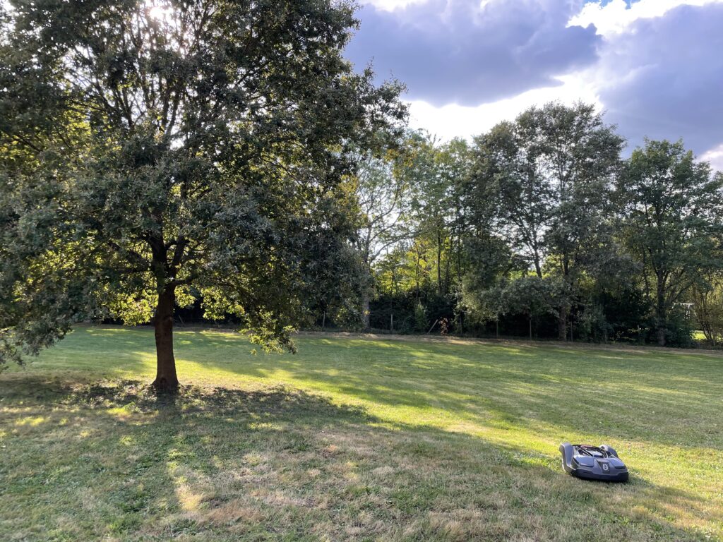Installation robot tondeuse terrain 1 hectare 01
